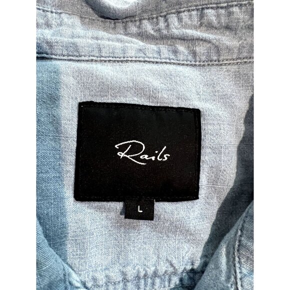 Rails Colton Denim Chambray in Medium Vintage Wash - Picture 5 of 5